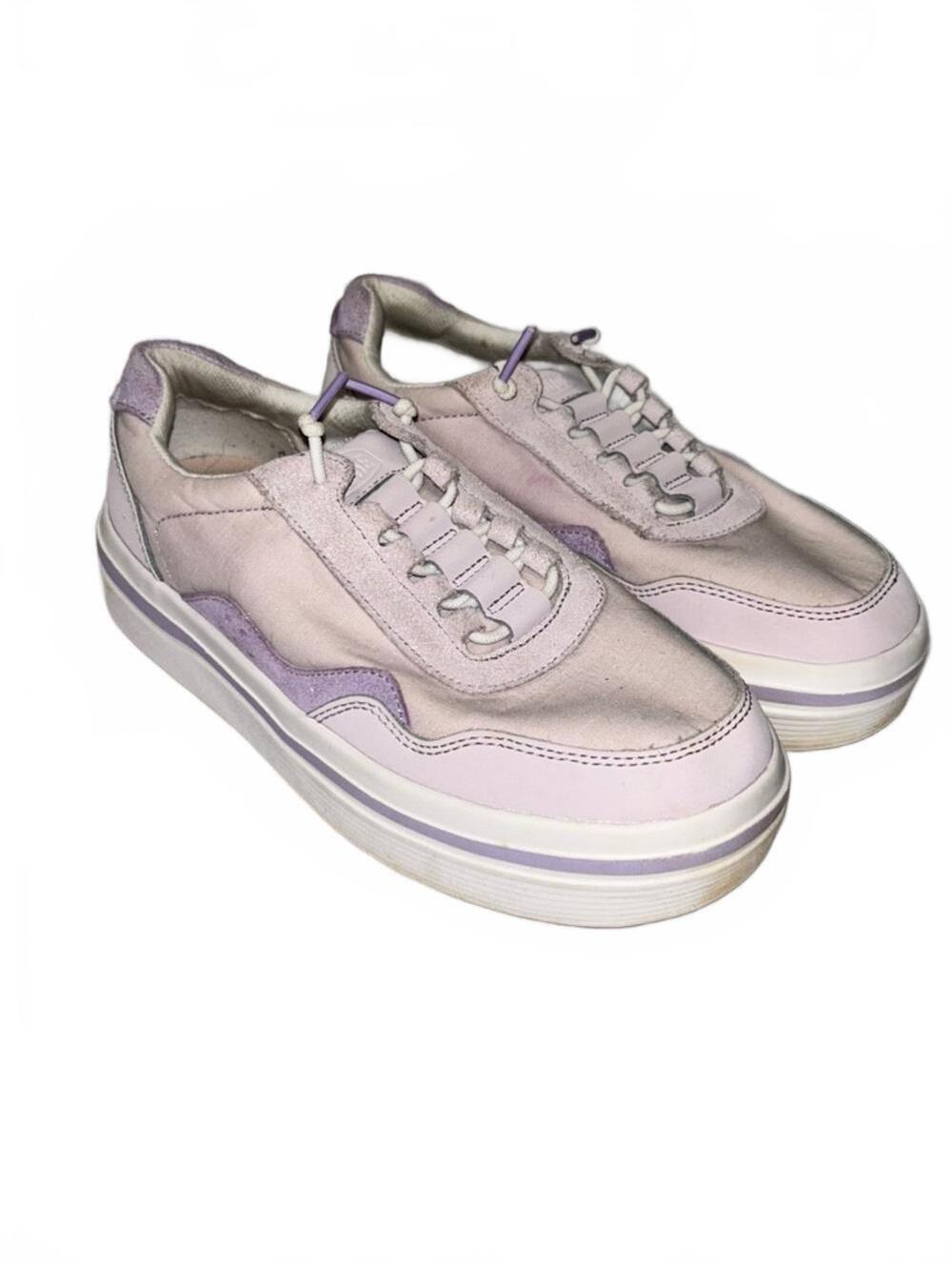 Hey Dude Hudson Lift Pastel Lilac and Lavender Platform Sneakers | US 8 / EU 39